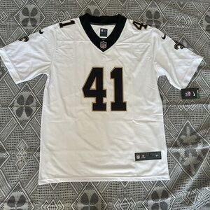 NFL Nike Alvin Kamara White New Orleans Saints #41 Jersey